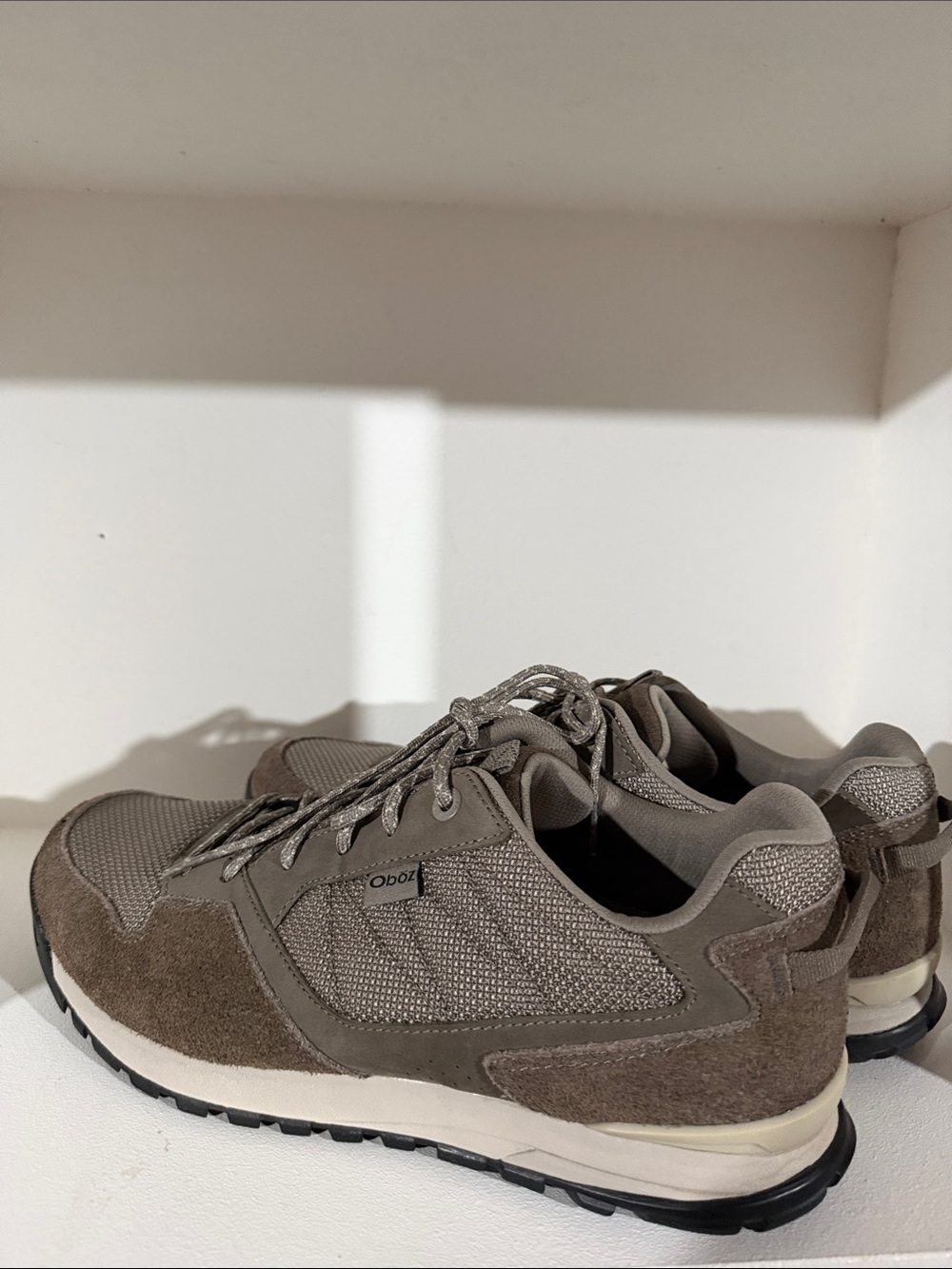 Oboz Bozeman Low Suede Taupe 13 M - Picture 5 of 13
